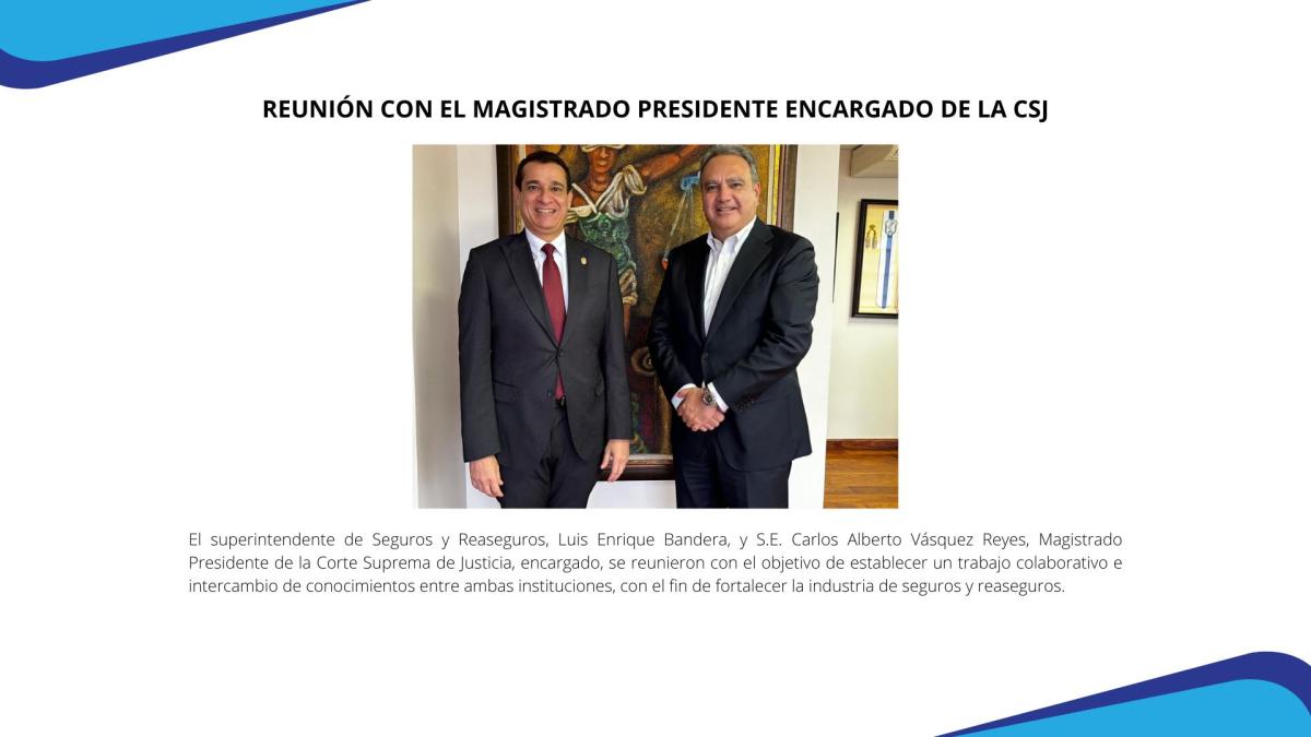 Reunión con el Magistrado Presidente encargado de la CSJ